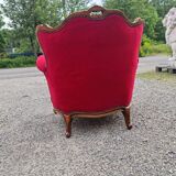 Fauteuil vintage style Louis XVI