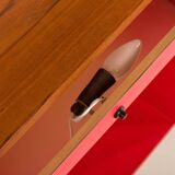 Hansen&Guldborg 3 bay teak wall unit with a bar cabinet for HG Furniture, D