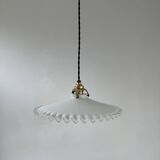 Old opaline laced suspension 26.5 cm vintage