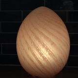 Pink glass egg lamp 70s