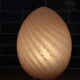 Pink glass egg lamp 70s