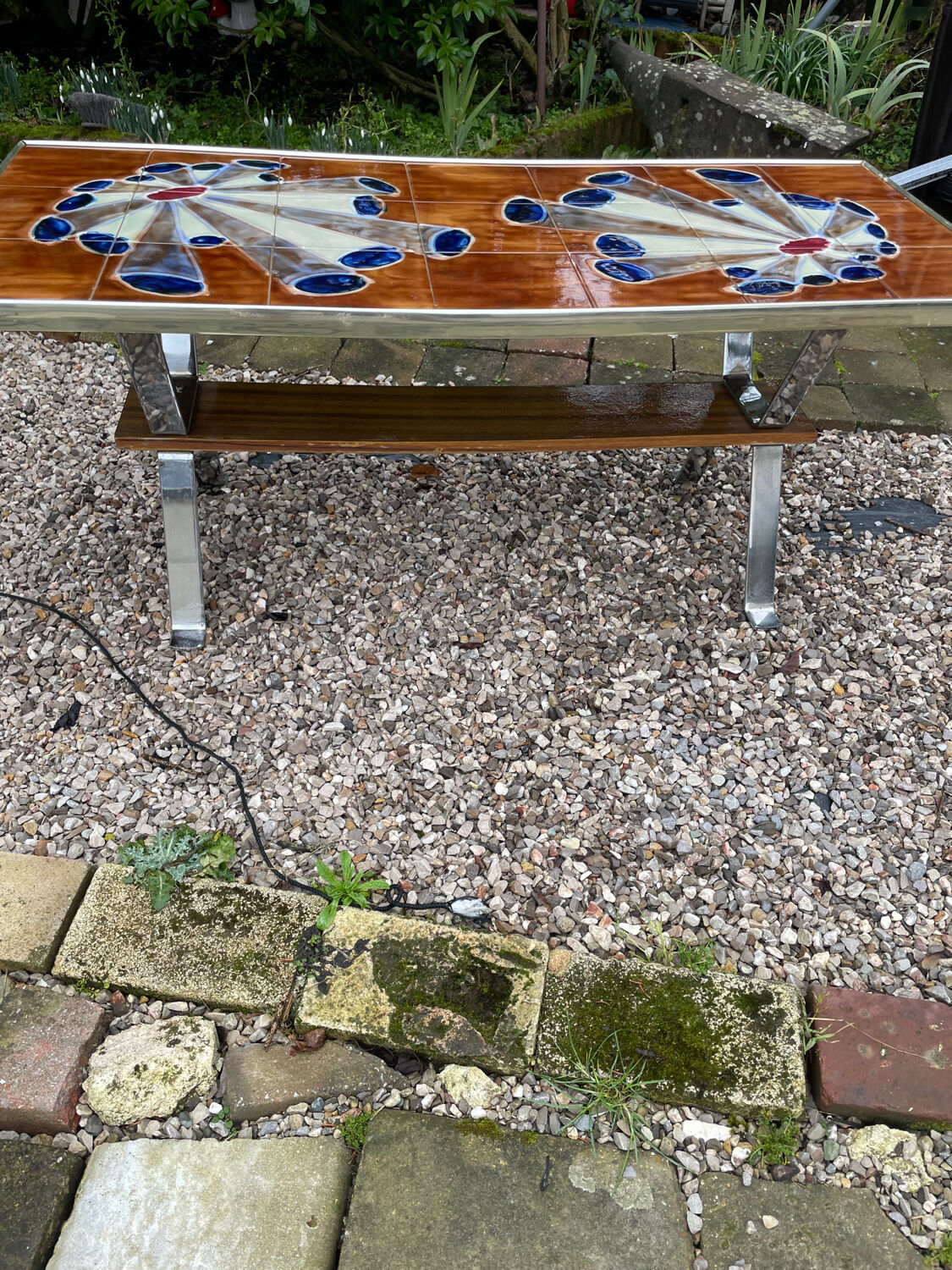 Ceramic coffee table Space Age 1970s