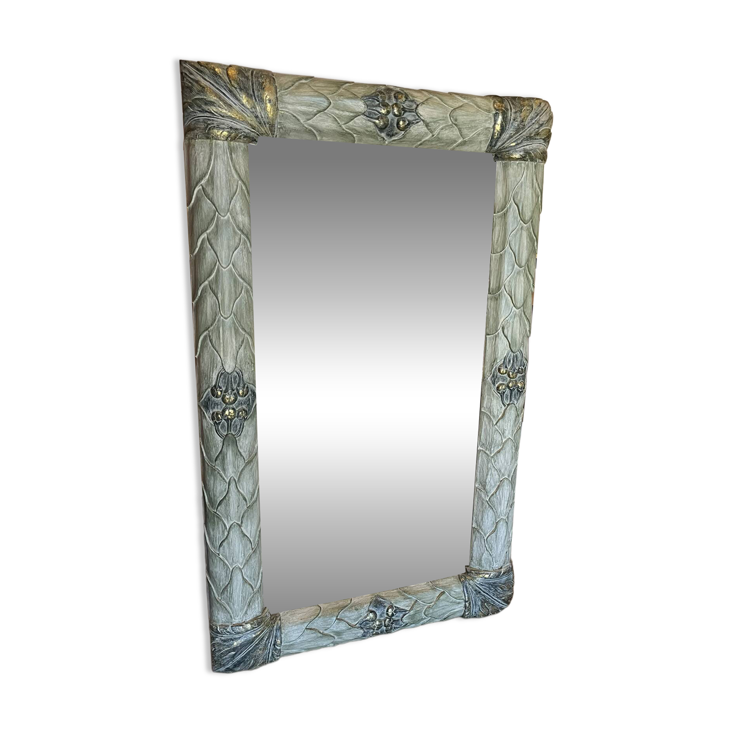 Handcrafted Sculpted Wood Mirror Vincent Gift - Creation What's - 60x100
