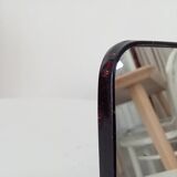 Vintage barber style tabletop mirror