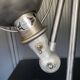 Jieldé lamp with 2 arms, clear matte varnish, industrial vintage.