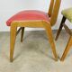 Pair of 50's style reconstruction chairs, wood