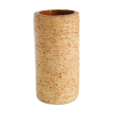Vase vintage en céramique effet bois