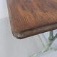 Art nouveau bistro table with cast iron frame