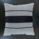 Woven striped cushion