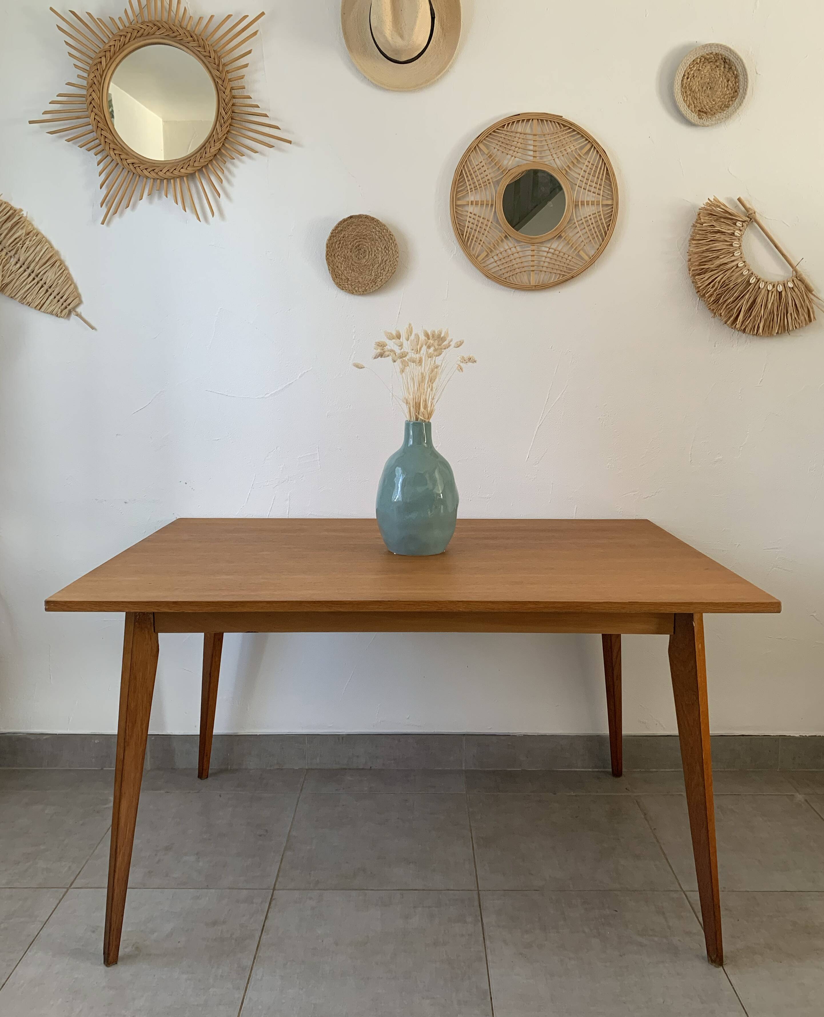 Vintage oak table, 1950s