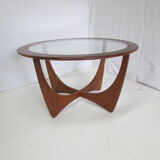 Round coffee table Astro teak by Wilkins