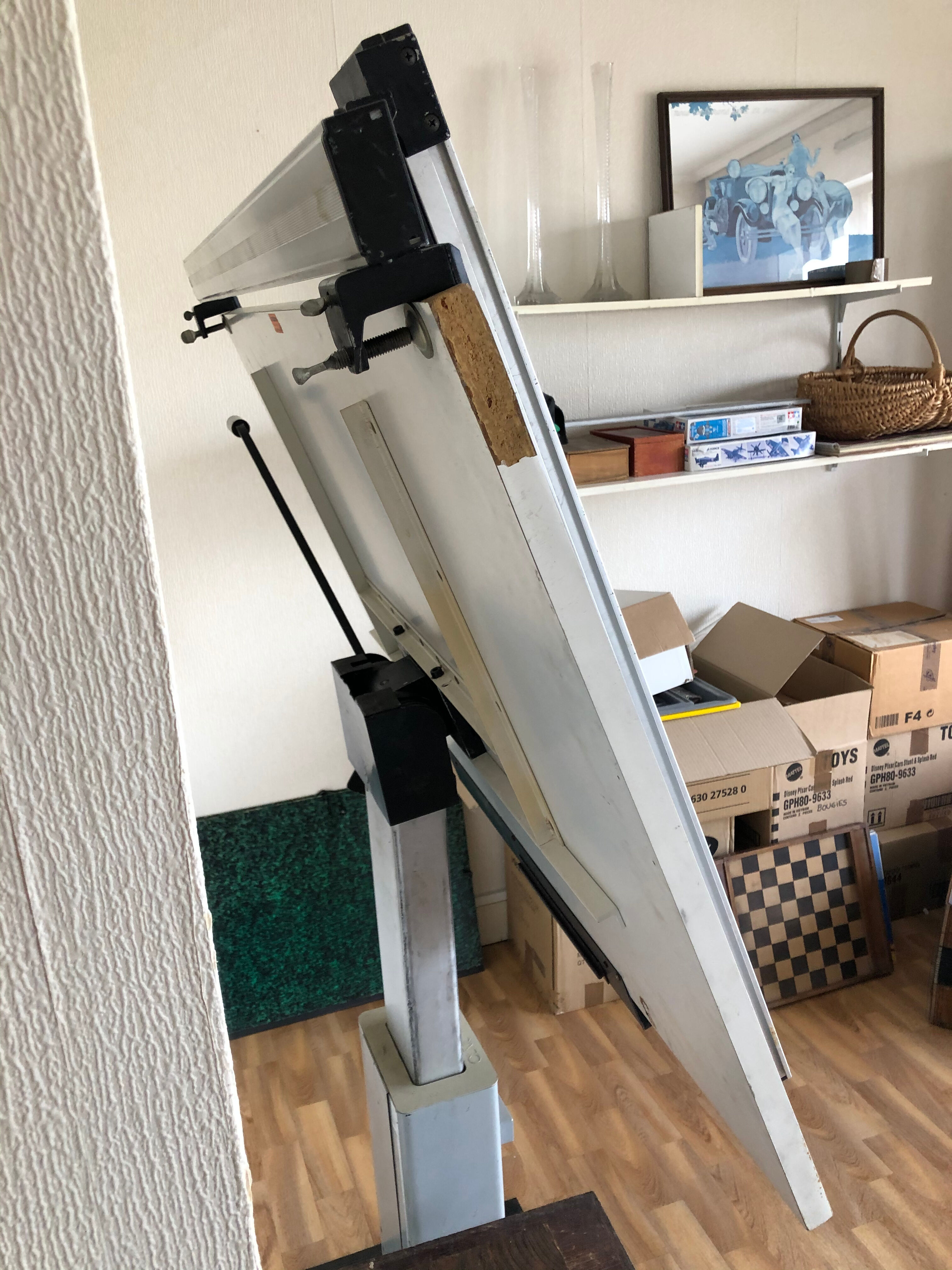 Vintage industrial drawing table