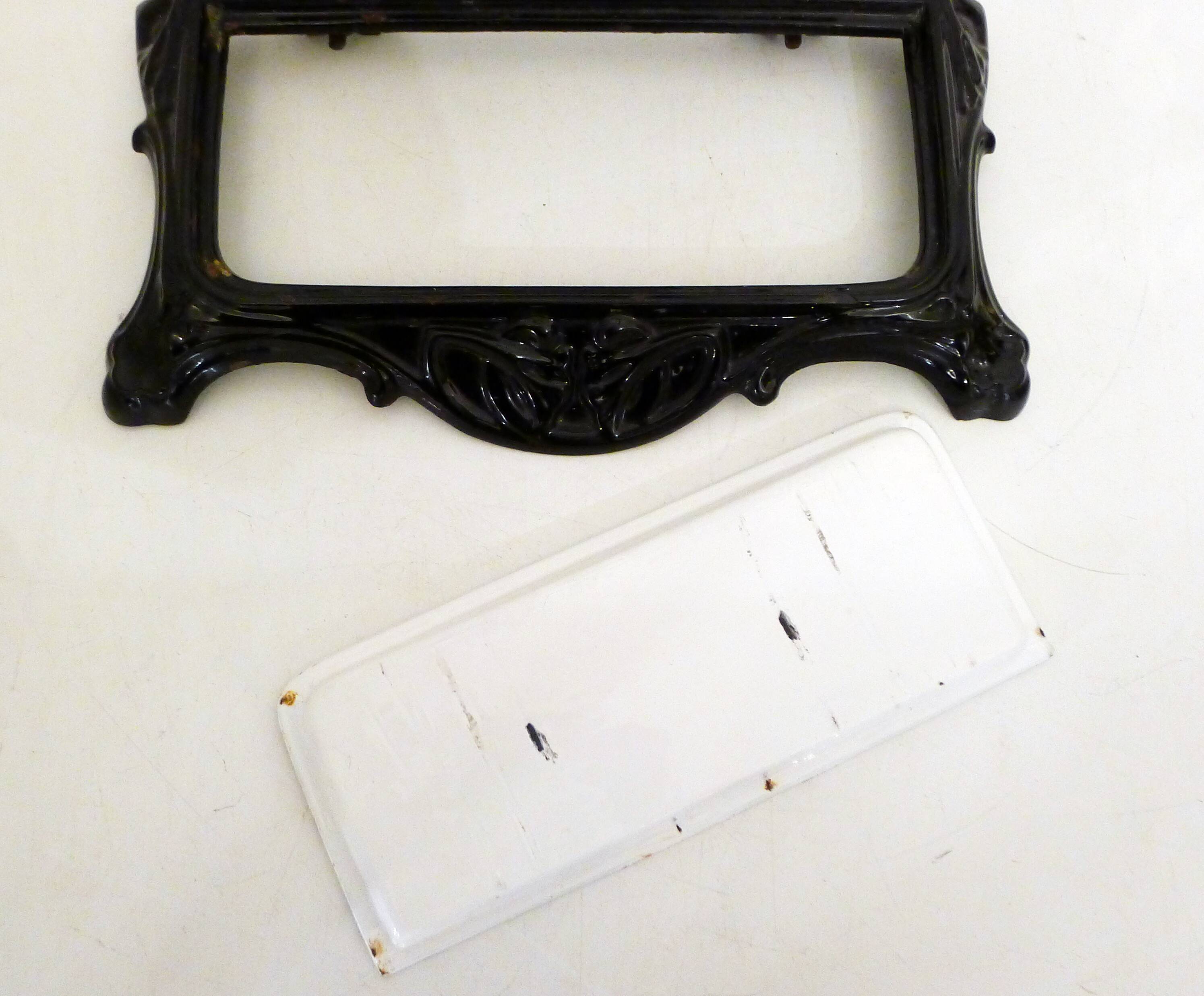 Enameled cast iron umbrella stand