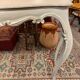 Console en bois patinée