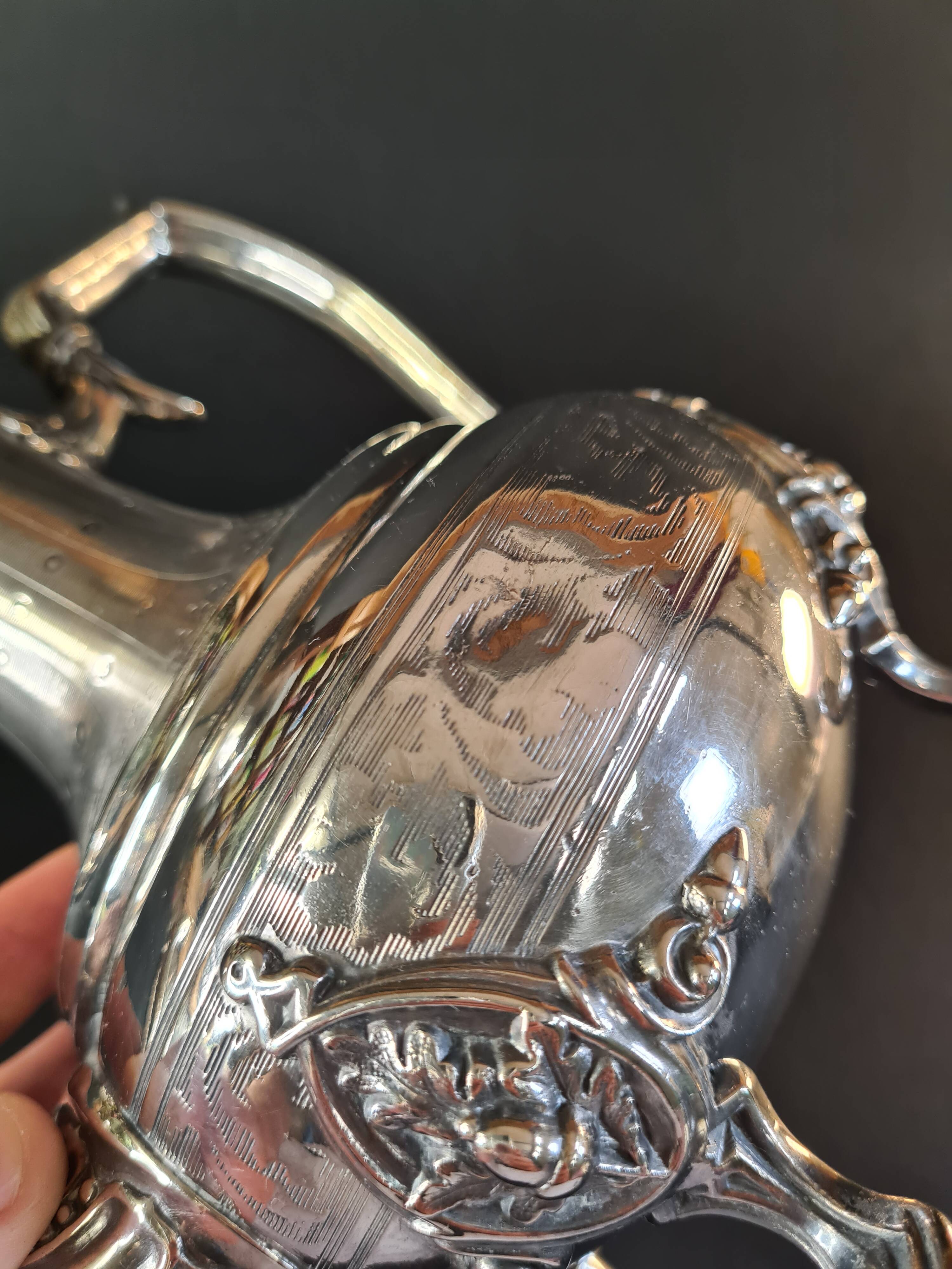 Antique silver-plated pitcher – Louis XVI style