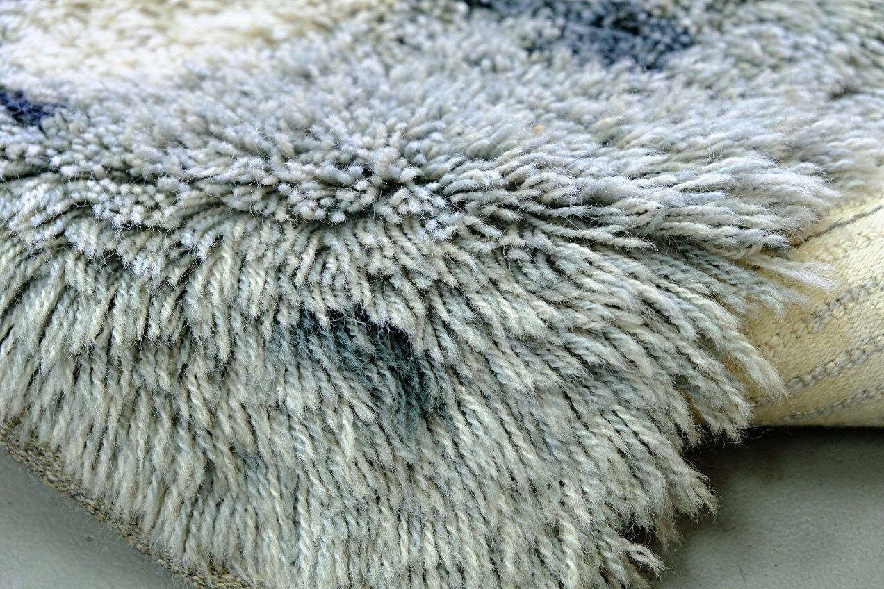 Tapis Rya scandinave fait à la main, années 1960, 152x105 cm