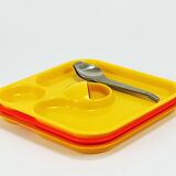 3 sets of Amboss Party Palette & spork, plate & spoon & fork, Austria, 1970s