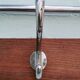 Vintage metal wall coat rack from the seventies