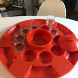 Huge vintage table top orange 70s