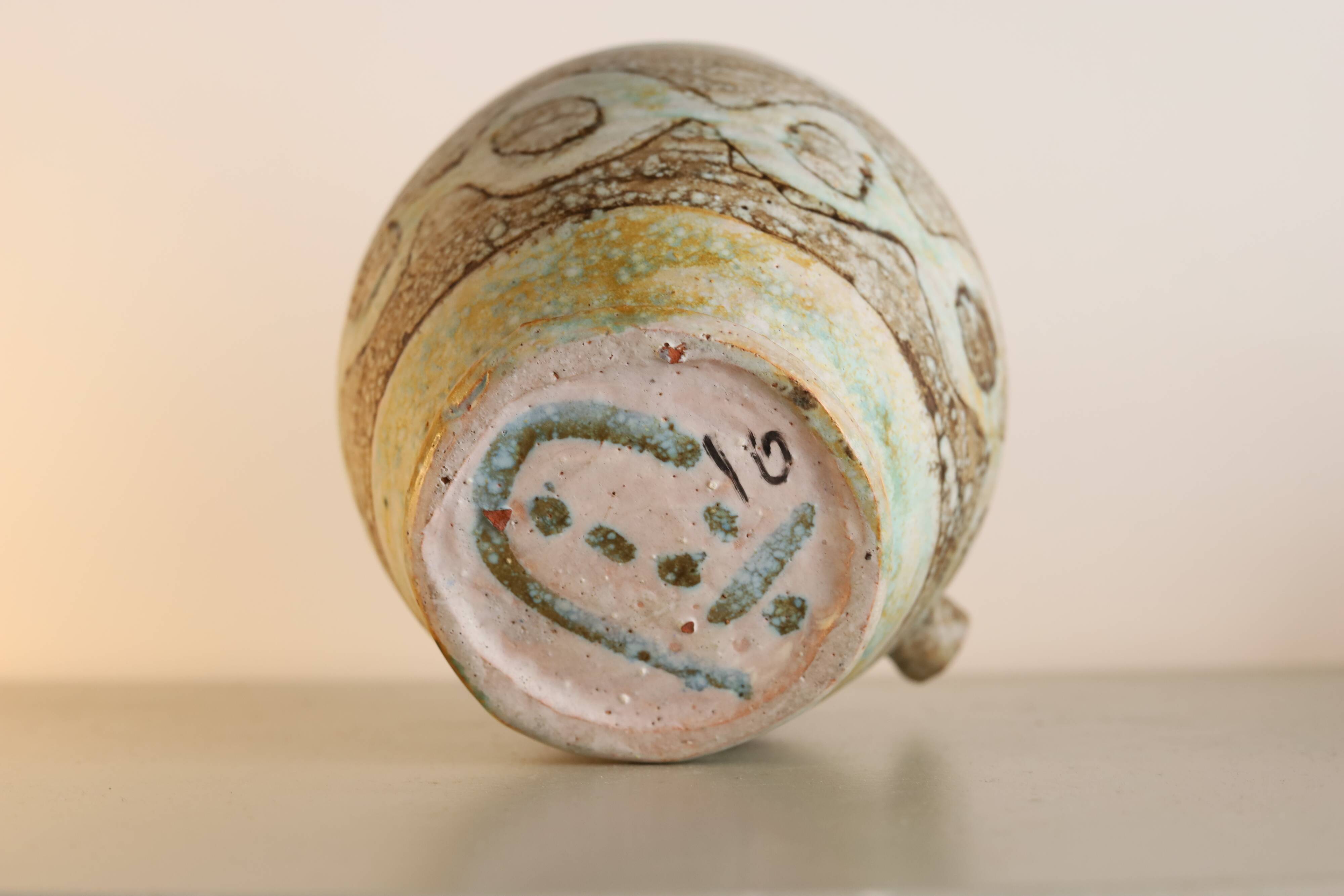 Free-form ceramic by cécile dein circa 1960