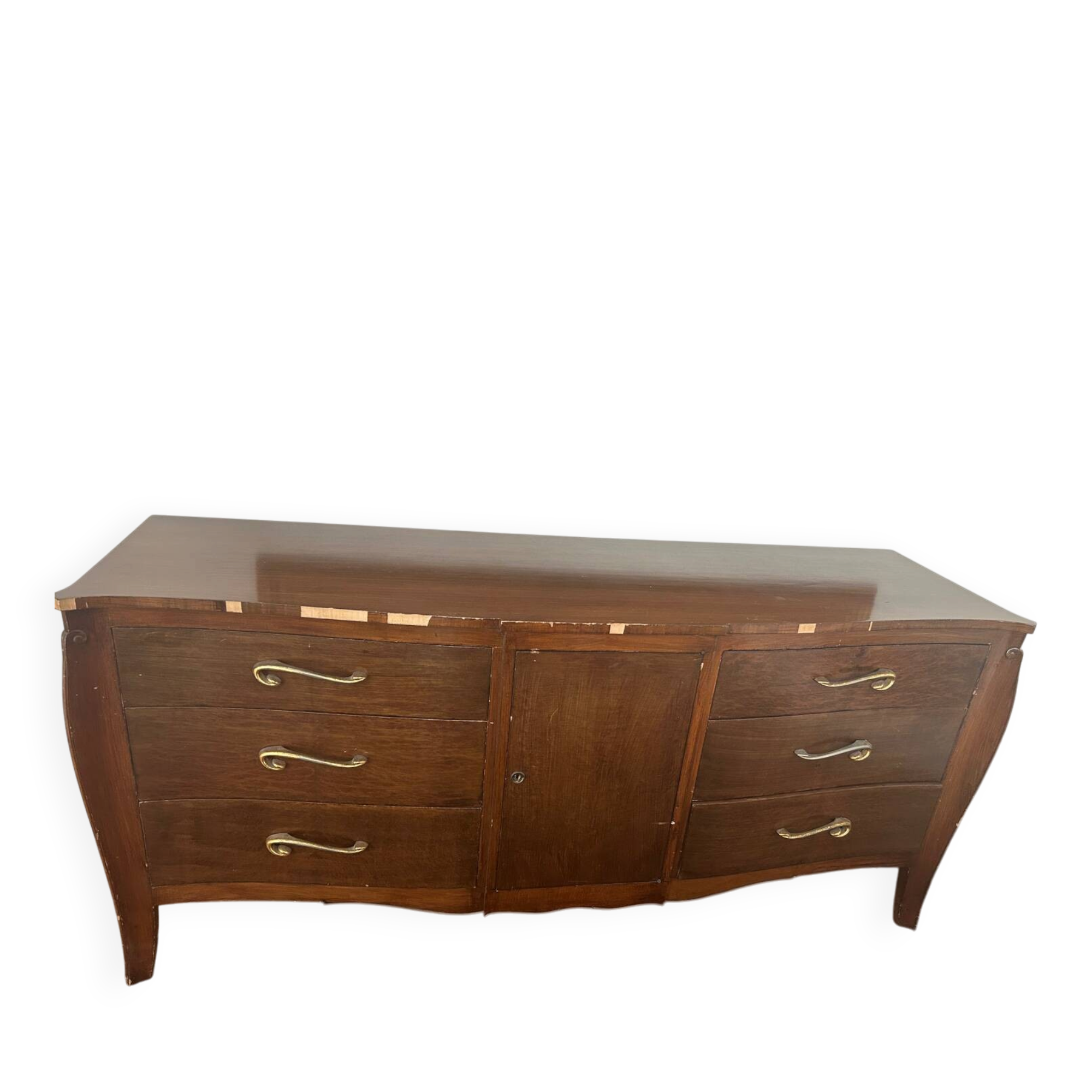 Vintage wooden commode in Louis XV style – Albano Company (New York)