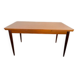 Scandinavian extendable table in vintage teak an60