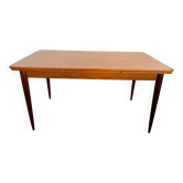 Scandinavian extendable table in vintage teak an60