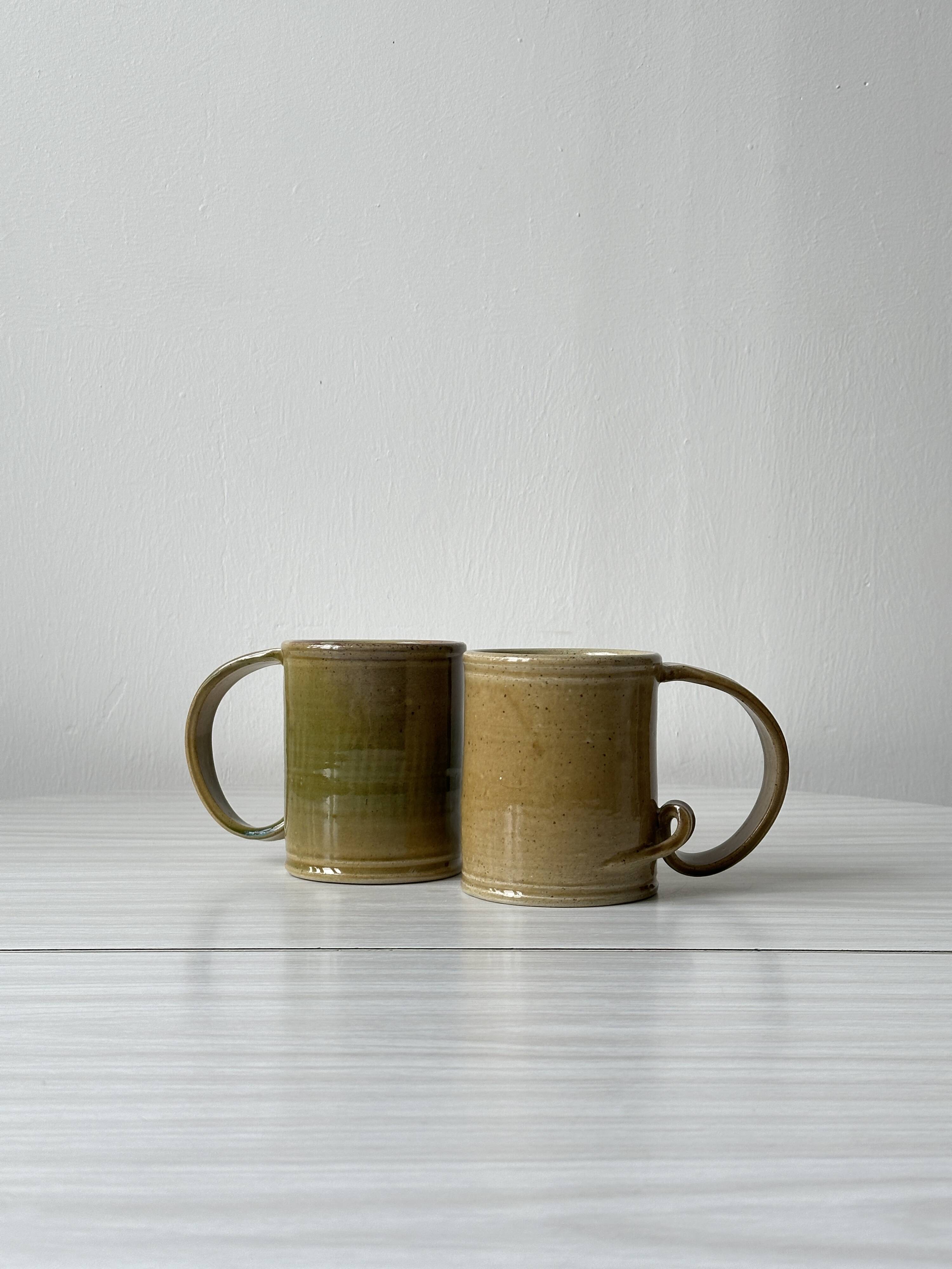 Duo of handmade cups