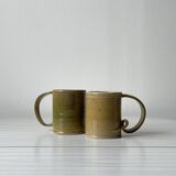 Duo of handmade cups