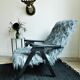 Fauteuil scandinave en fourrure