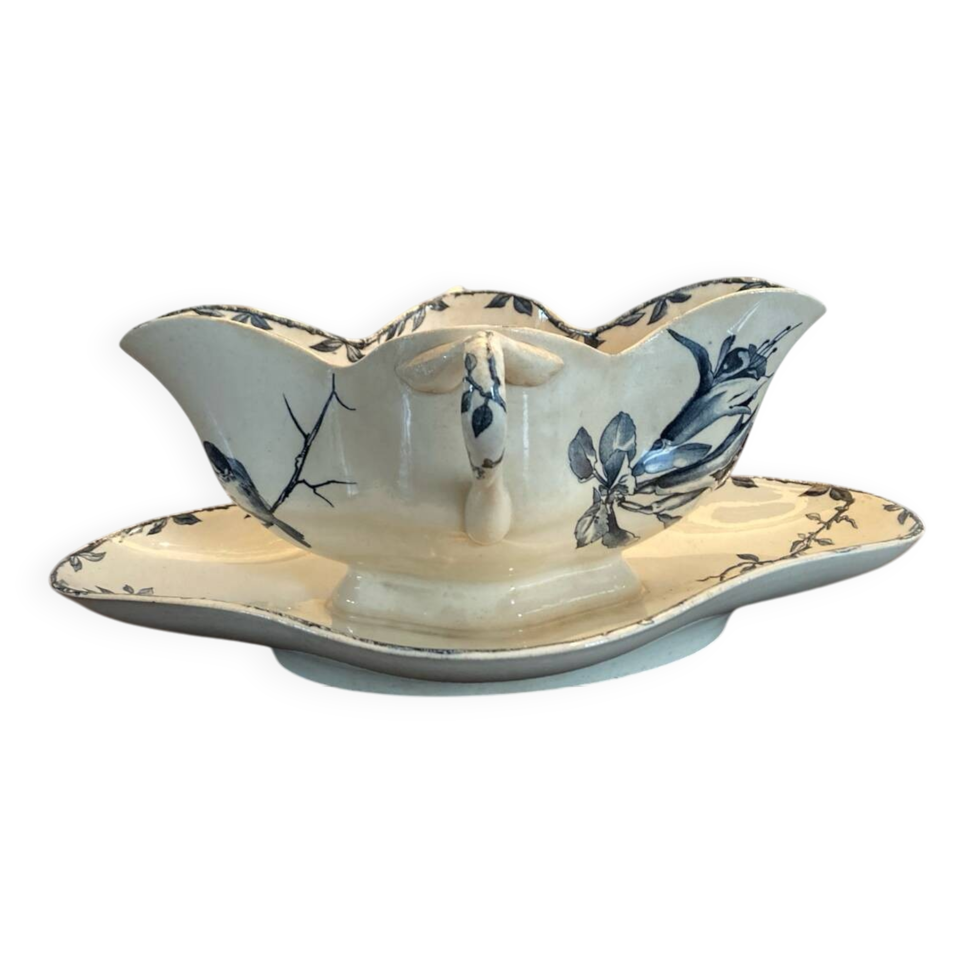 Grand Dépôt Spring Oxford iron clay sauce boat