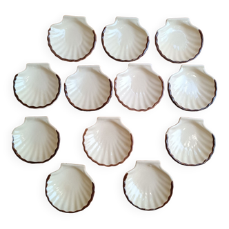 Assiettes coquilles saint jacques Émile Henry