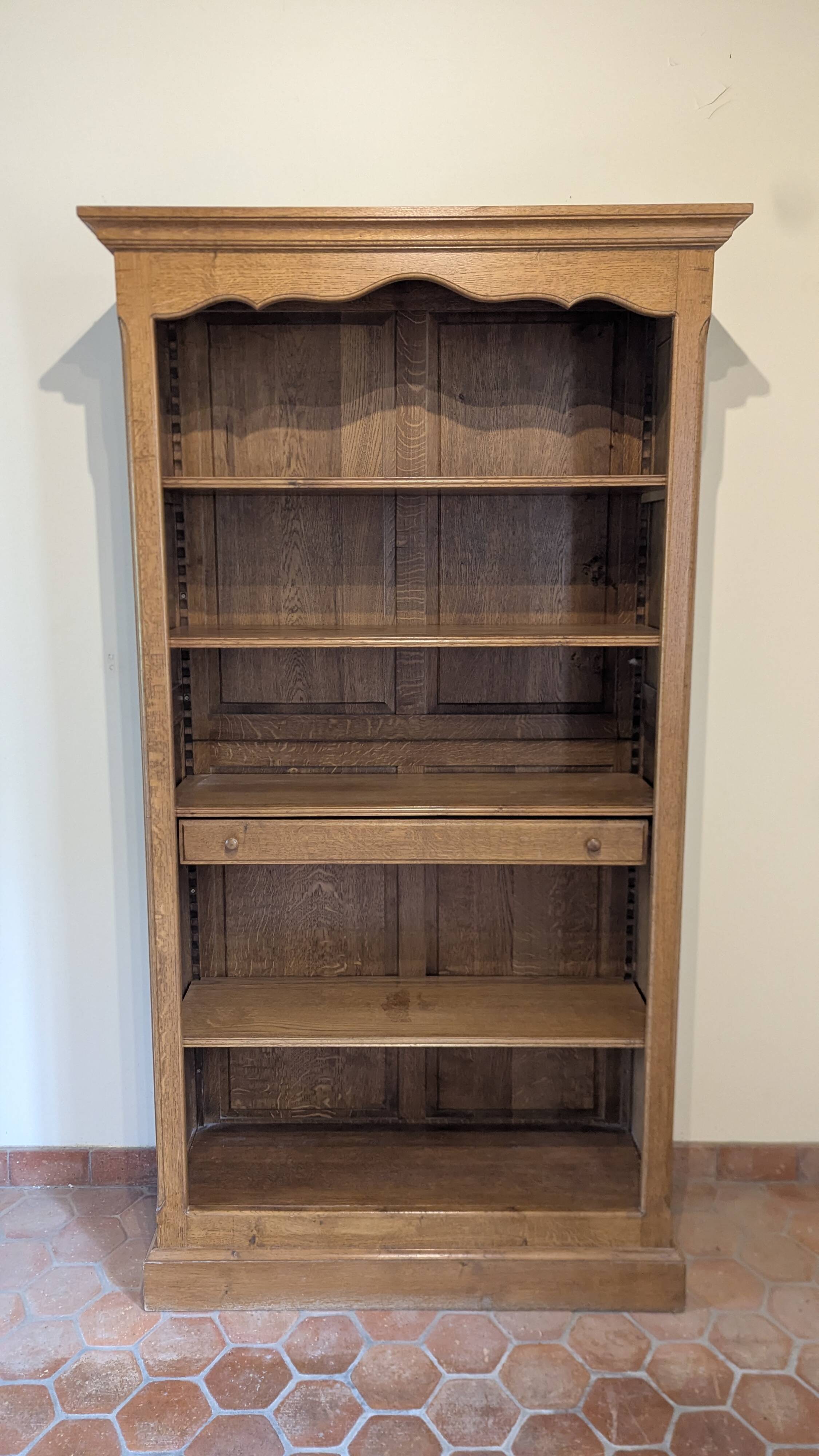 Solid Oak Bookcase Shelf