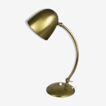 Original modernist brass metal table light made by Cosack attributed, Germany