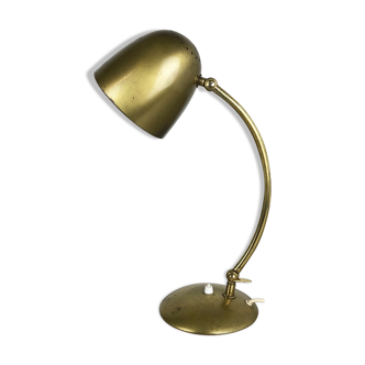 Original modernist brass metal table light made by Cosack attributed, Germany