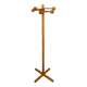 Satellite coat rack, 6 ball hooks on pivot, made of wood (pine)