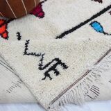 Tapis berbère laine fait main 271 x 148 cm