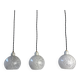 Lot 3 anciennes suspensions en verre de clichy vintage