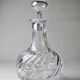 Small old Baccarat crystal carafe, Bambou/Tors model, early 20th century