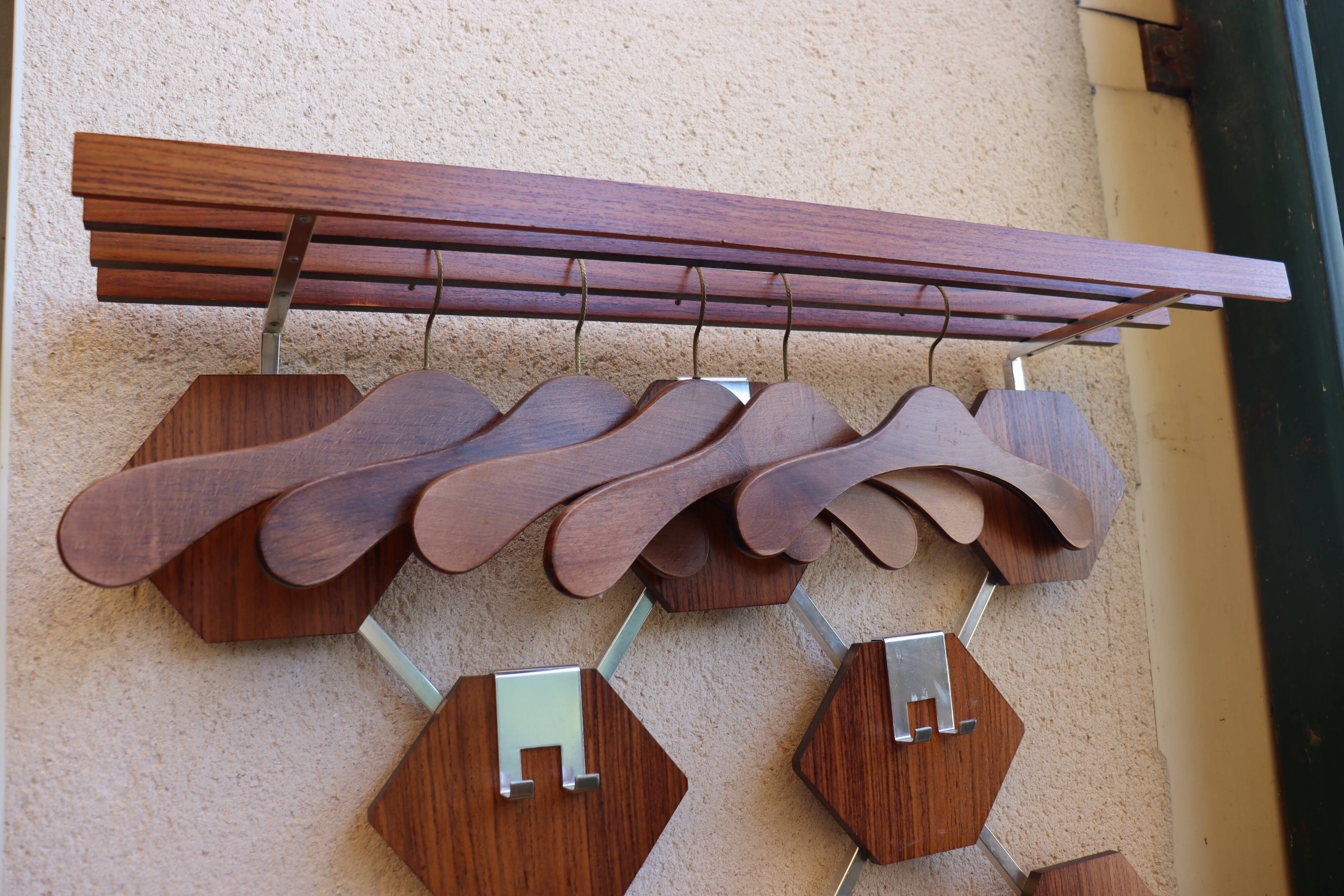 Vintage wall coat rack Lars