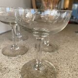 Assortment of 6 champagne glasses