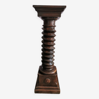 Old solid oak press screw