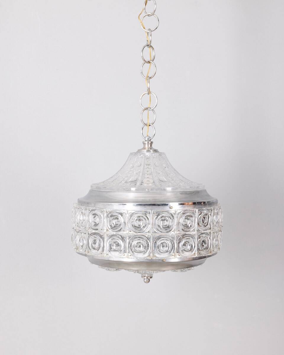 Vintage 60s crystal chandelier decorated design kinkeldey