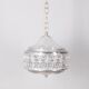 Vintage 60s crystal chandelier decorated design kinkeldey