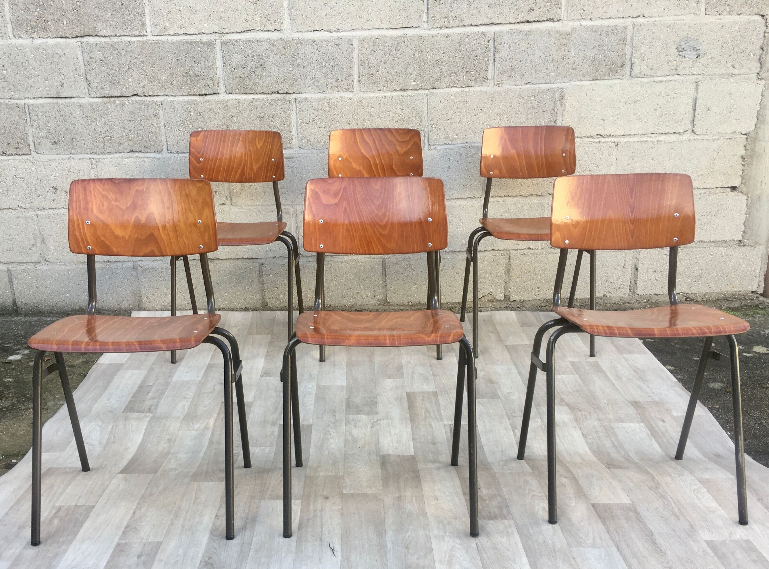 Set of 6 vintage chairs Marko Holland