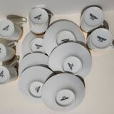 6 coffee cups signed "Jammet Seignolles"