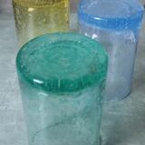 Bubbled water glasses Bourboule glassware