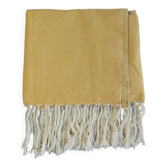 Moroccan blanket 100% cotton - Yellow