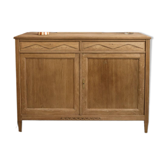 Light wood raw and patinated Parisian buffet