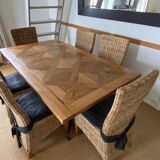 Red Cedar solid oak dining table